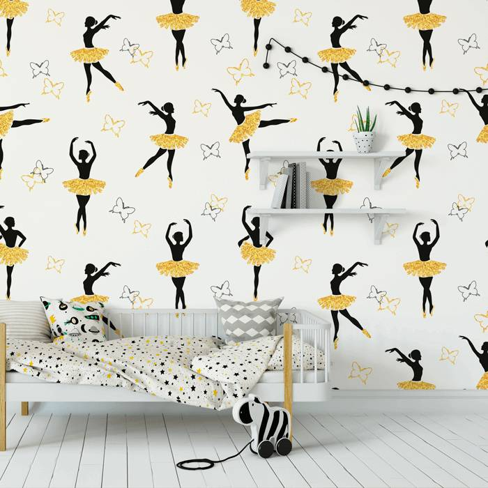 Papel de Parede Infantil Bailarina N3965 Papel de Parede Infantil Bailarina N3965