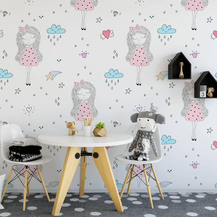 Papel de Parede Infantil Bailarina N3969 Papel de Parede Infantil Bailarina N3969