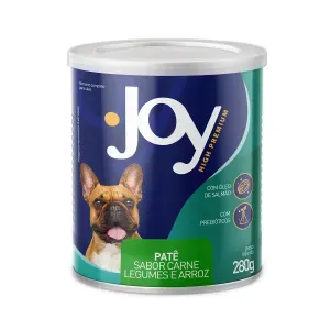 Ração Úmida Joy Patê para Cães Adultos Carne e Vegetais - 280 g Ração Úmida Joy Patê para Cães Adultos Carne e Vegetais - 280 g