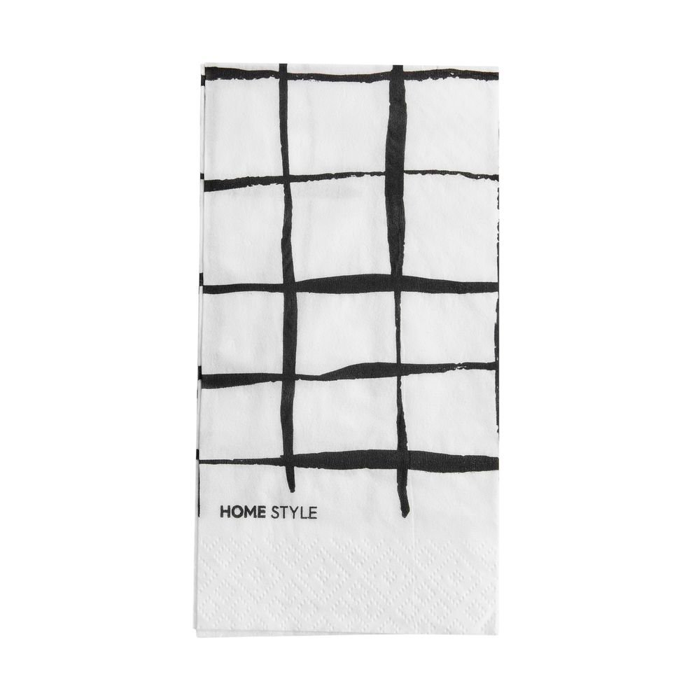 Guardanapo Descartável Home Style Grid 33 cm x 39 cm Guardanapo Descartável Home Style Grid 33 cm x 39 cm
