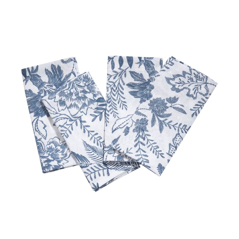 Jogo Guardanapo Home Style Blue Garden 20 cm Jogo Guardanapo Home Style Blue Garden 20 cm