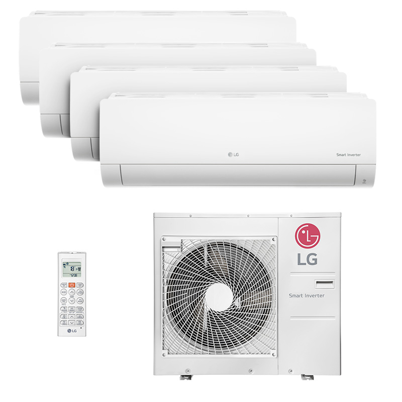 Ar Condicionado Multi Quadri Split Inverter LG HW 30.000 Btus (4x Evap 9.000) Quente/Frio 220V Monofásico