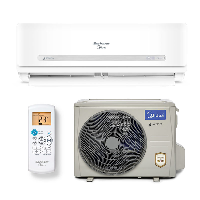 Ar Condicionado Split Hw Inverter Springer Midea 33000 Btus Quente/frio 220V Monofasico 42MBQA33M5 Ar Condicionado Split Hw Inverter Springer Midea 33000 Btus Quente/frio 220V Monofasico 42MBQA33M5