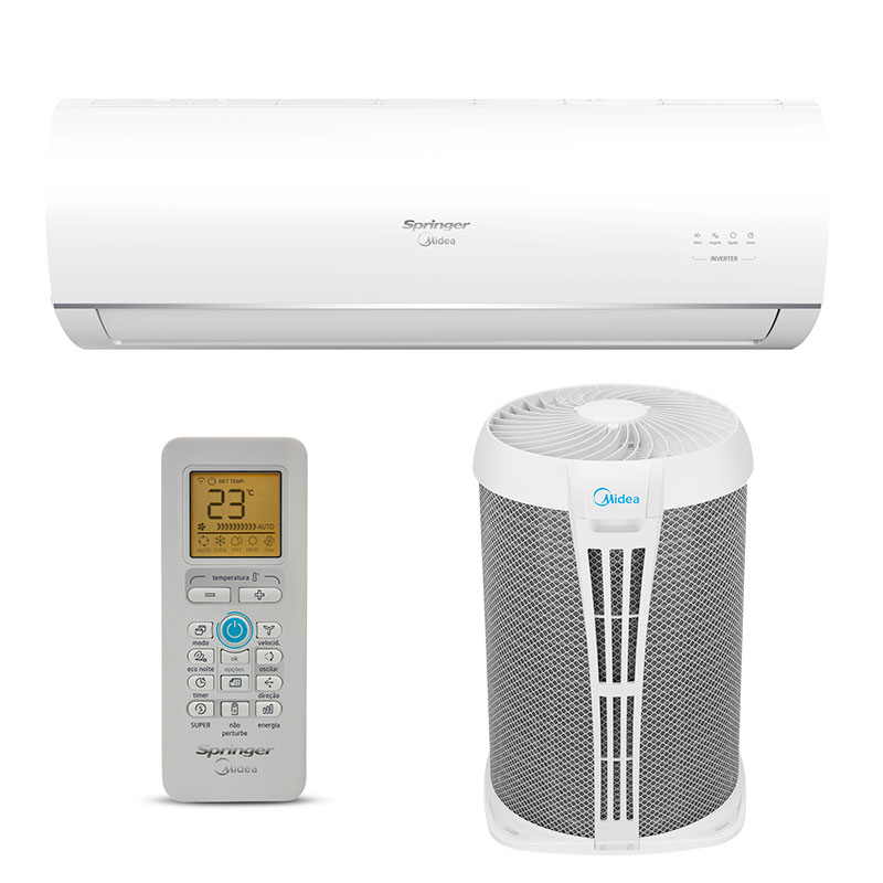 Ar Condicionado Split Hw Inverter Airvolution Springer Midea 22000 Btus Quente/frio 220V Monofasico 42MAQT22S5