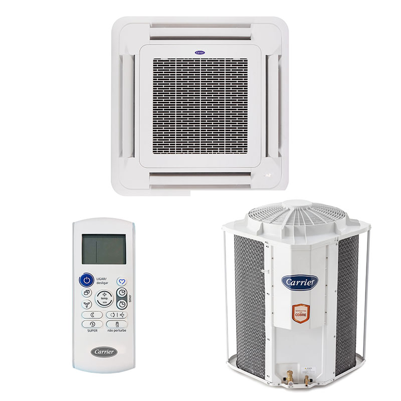 Ar Condicionado Split Cassete On/off Carrier 57000 Btus Quente/frio 380V Trifasico 40KWQU60C5