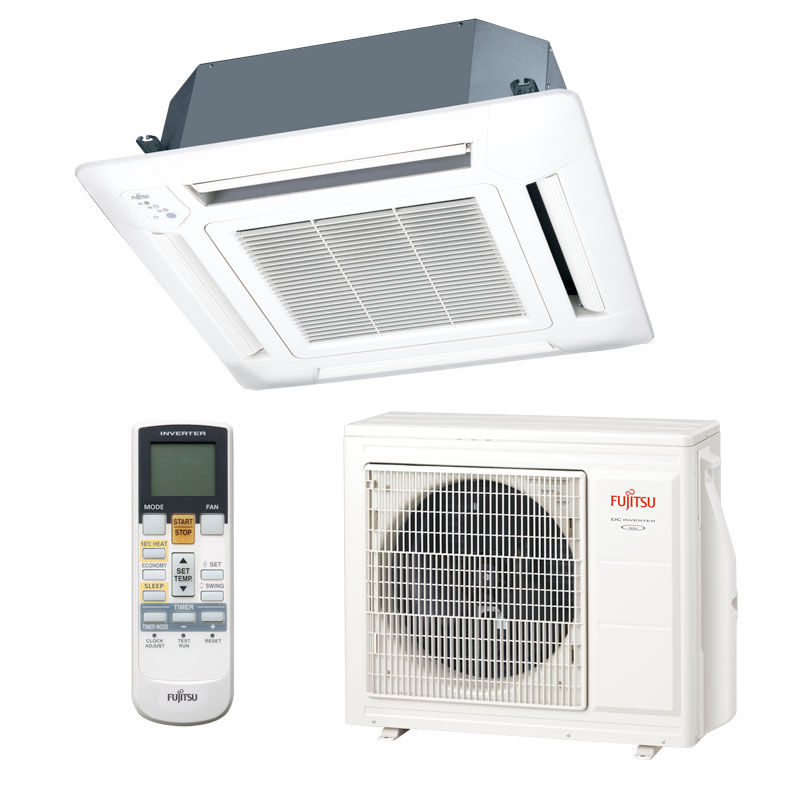 Ar Condicionado Split Cassete Inverter Fujitsu 23000 Btus Quente/Frio 220V Monofasico AUBG24LVBA