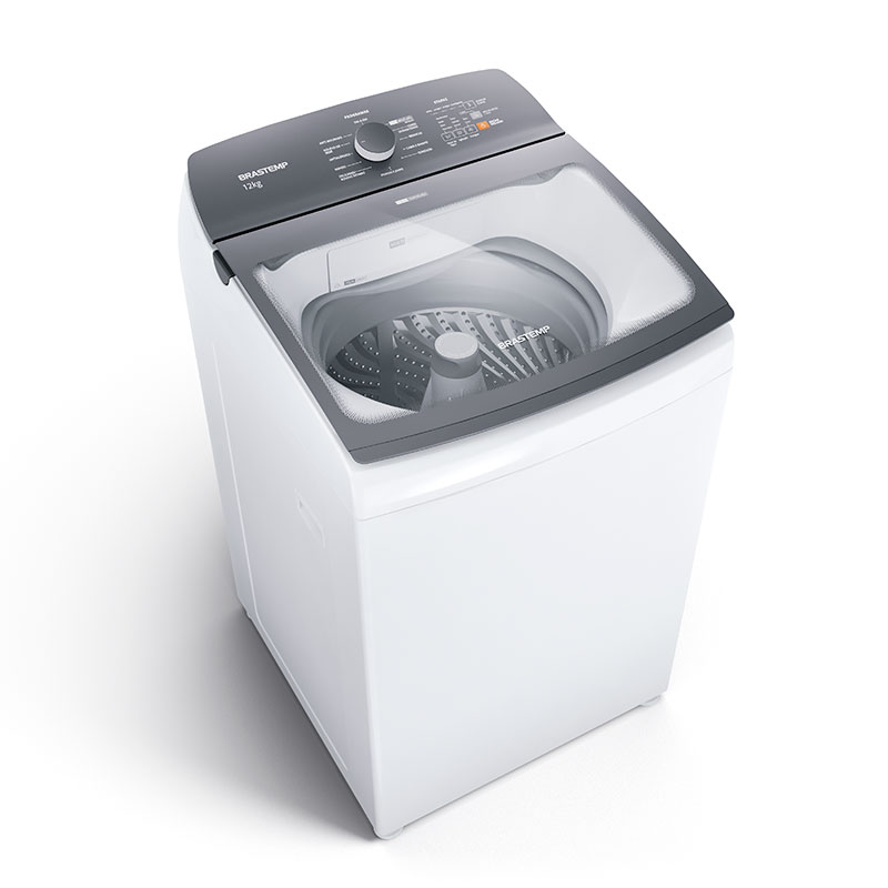 Máquina de Lavar Eletrônica Ciclo Tira Manchas Advanced Branca Brastemp 12KG 220V BWK12ABBNA