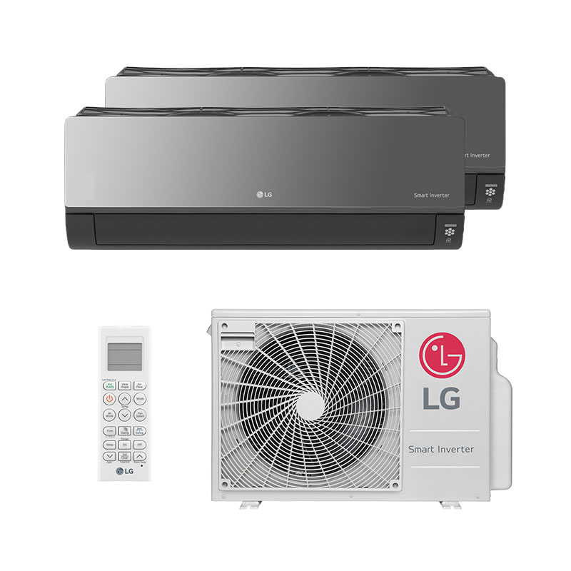 Ar Condicionado Multi Split Bi Inverter LG Art Cool 18.000 (1 Evap 9.000 e 1 Evap 12.000) Quente/Frio 220V Monofásico