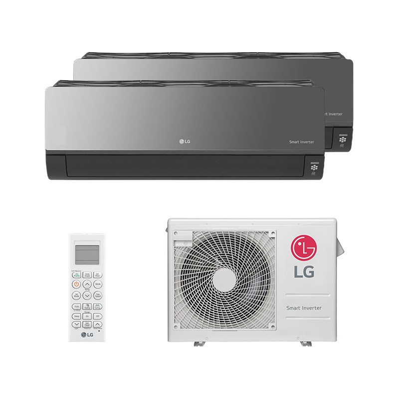 Ar Condicionado Multi Split Bi Inverter LG Art Cool 18.000 Btus (2X Evap 12.000) Quente/Frio 220V Monofásico