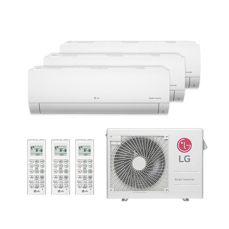 Ar Condicionado Multi Tri Split Inverter LG HW 24.000 Btus(3x Evap 9.000) Quente/Frio 220V Monofasico Ar Condicionado Multi Tri Split Inverter LG HW 24.000 Btus(3x Evap 9.000) Quente/Frio 220V Monofasico