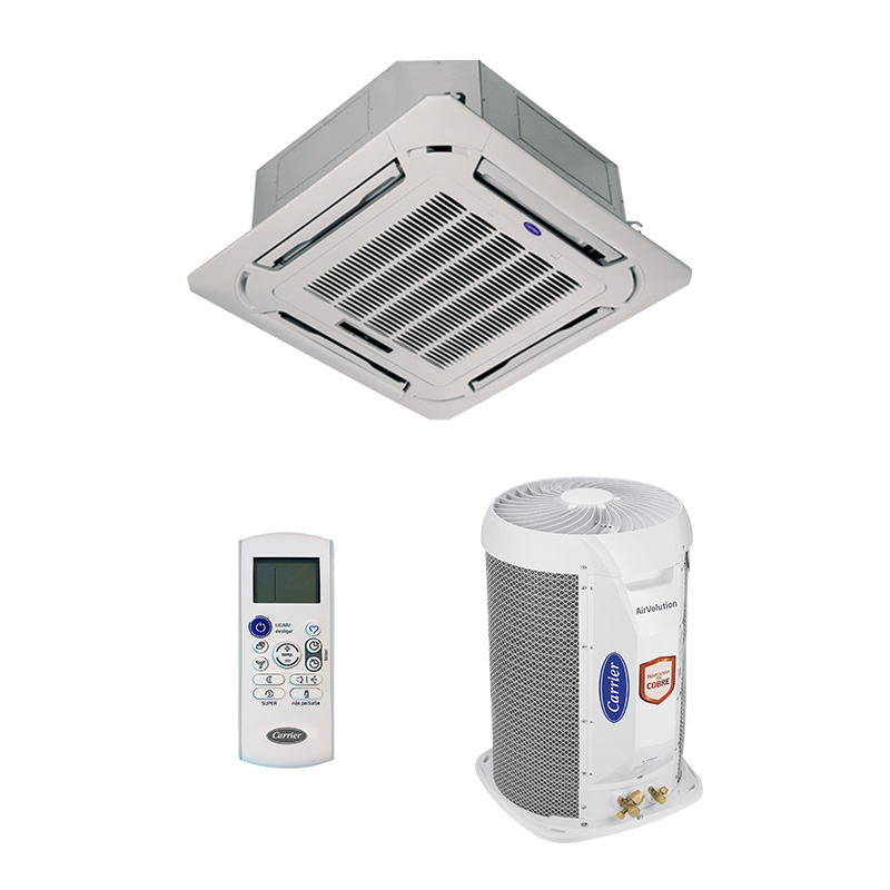 Ar Condicionado Split Cassete On/Off Carrier 18000 Btus Frio 220V - 40KWQU18C5