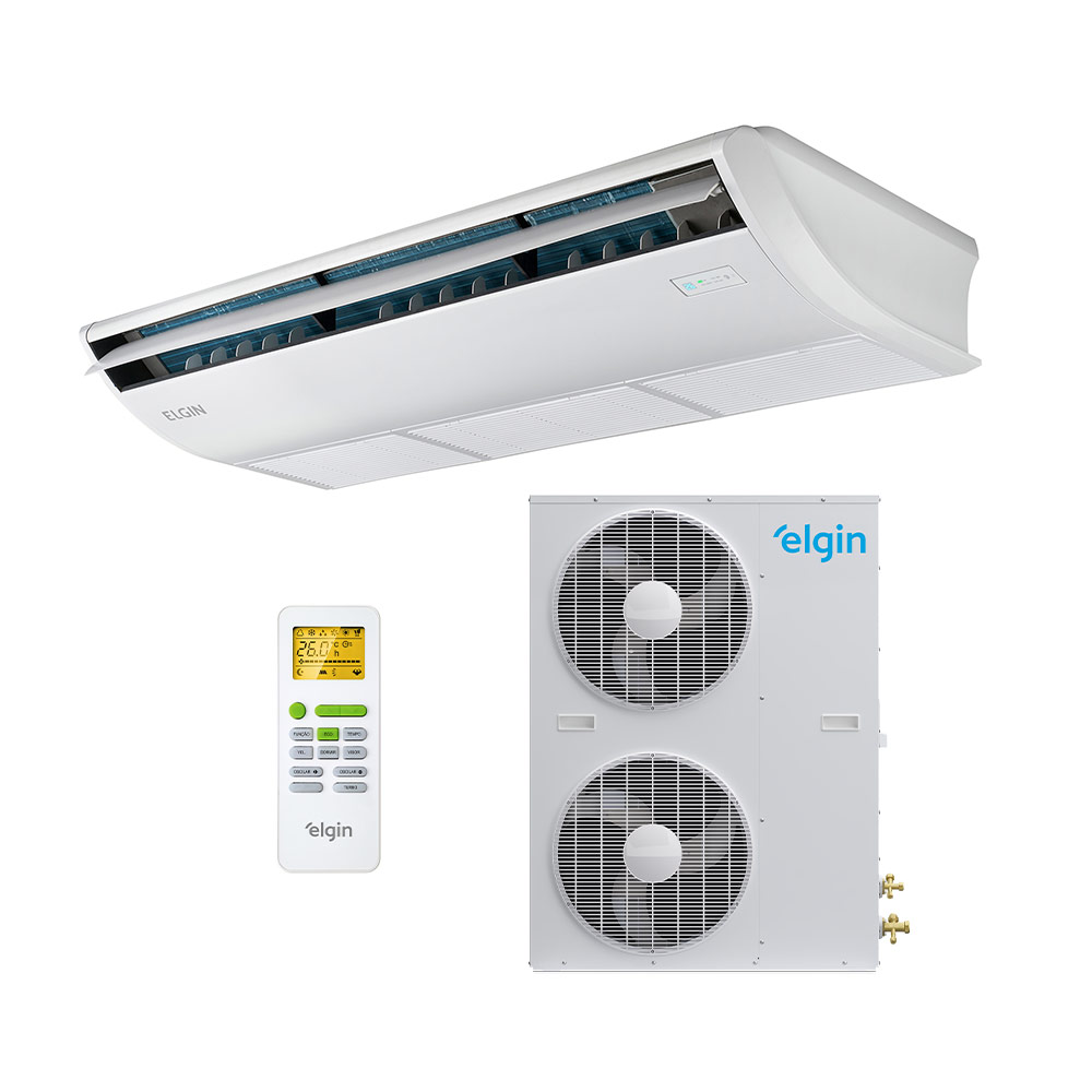 Ar Condicionado Split Piso Teto Eco On/Off Elgin 48000 Btus Frio 380V Trifásico 45PEFI48B2NC