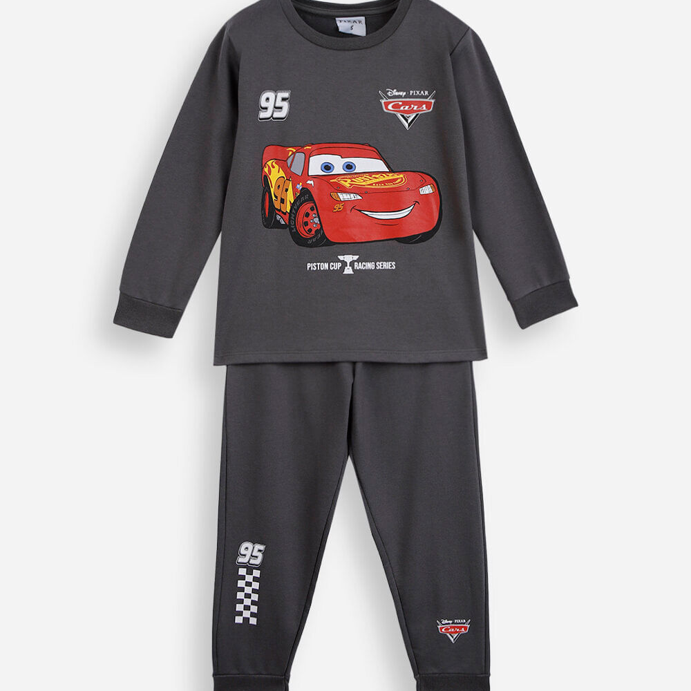 Pijama infantil manga longa mcqueen cinza Pijama infantil manga longa mcqueen cinza