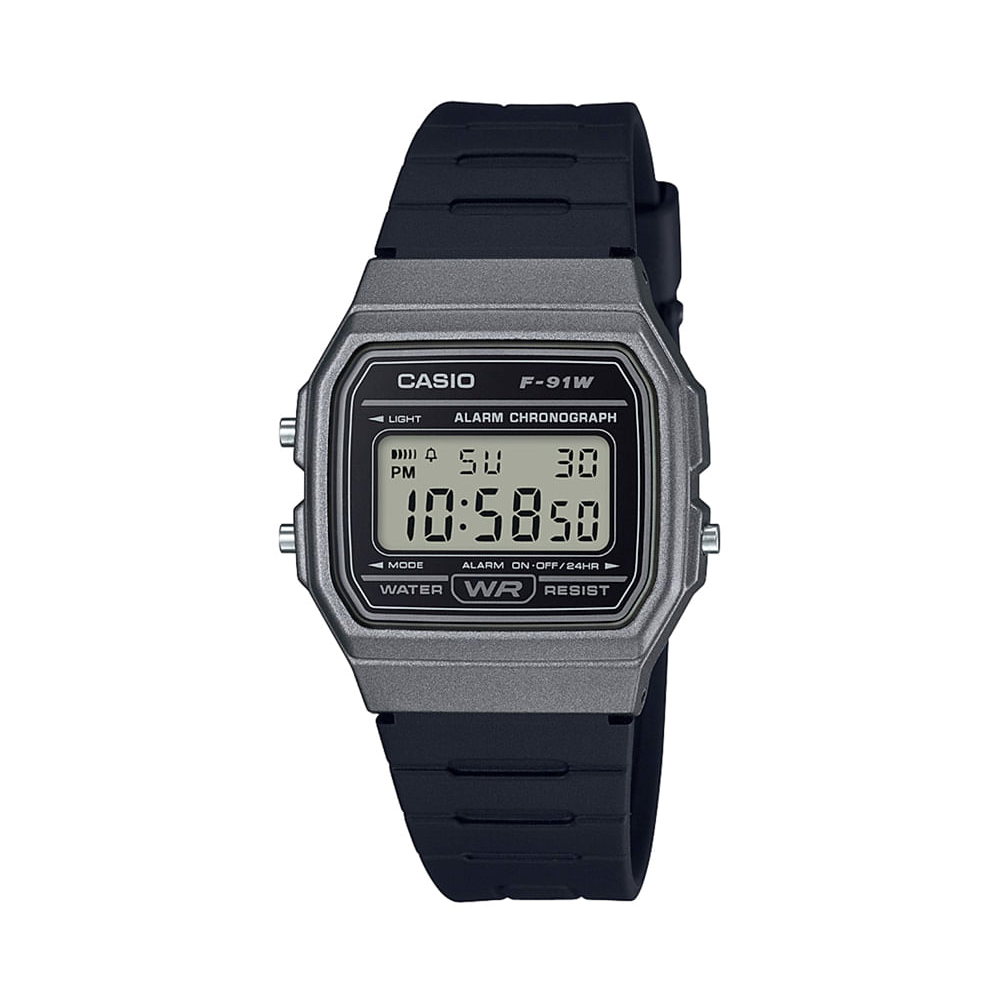 Relógio masculino casio digital f 91wm 1bdf prateado Relógio masculino casio digital f 91wm 1bdf prateado
