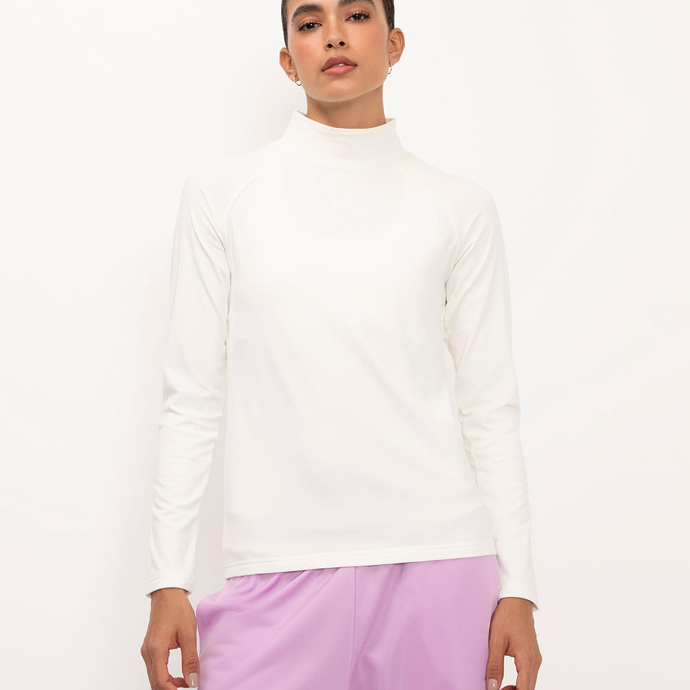 Blusa esportiva térmica - branco Blusa esportiva térmica - branco