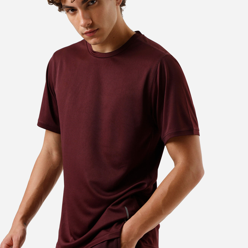 Camiseta masculina quadriculada esportiva vinho Camiseta masculina quadriculada esportiva vinho