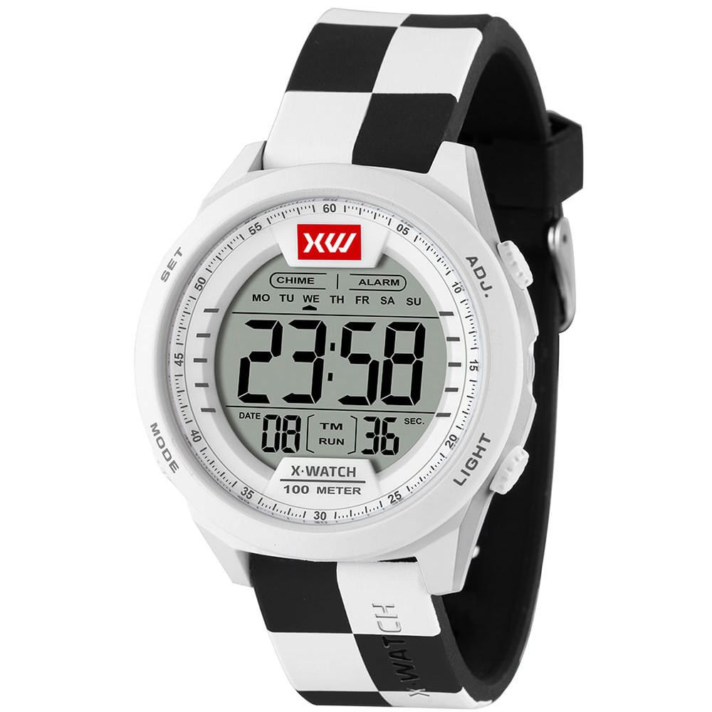 Relógio x-watch xmppd785 bxpb digital branco Relógio x-watch xmppd785 bxpb digital branco