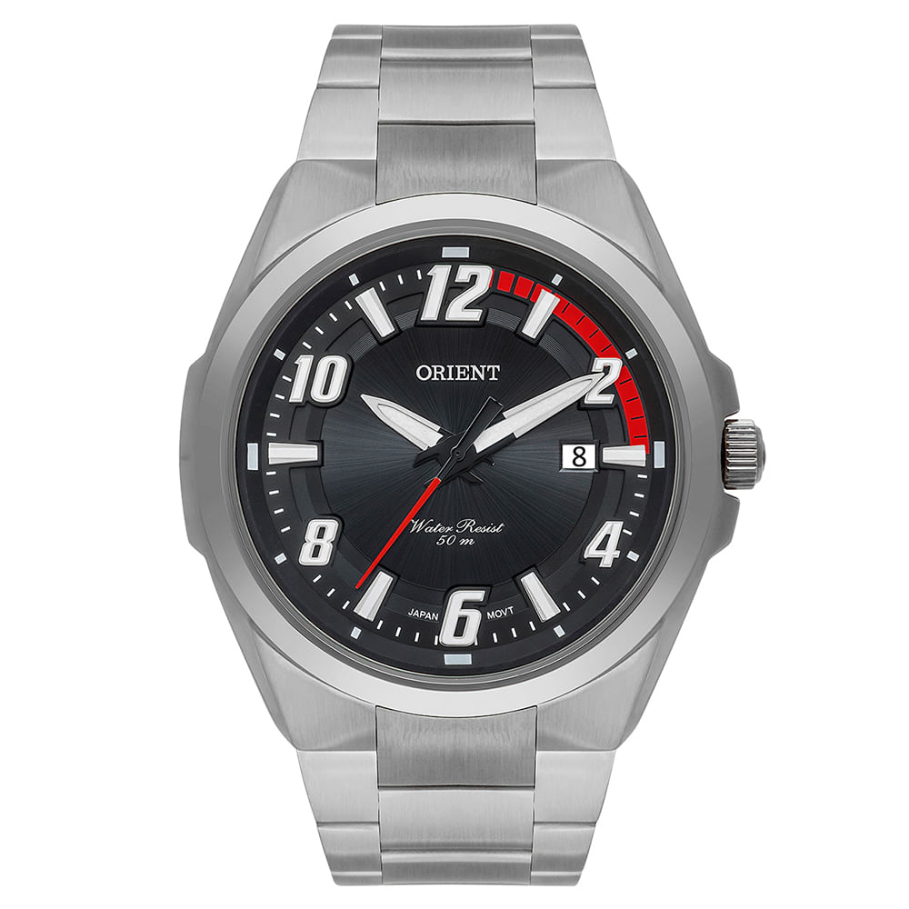 Relógio orient analógico calendário mbss1424 p2sx prateado Relógio orient analógico calendário mbss1424 p2sx prateado