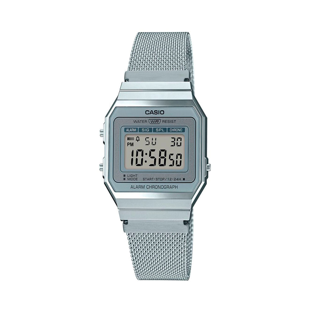 Relógio masculino casio digital a700wm 7adf prateado Relógio masculino casio digital a700wm 7adf prateado