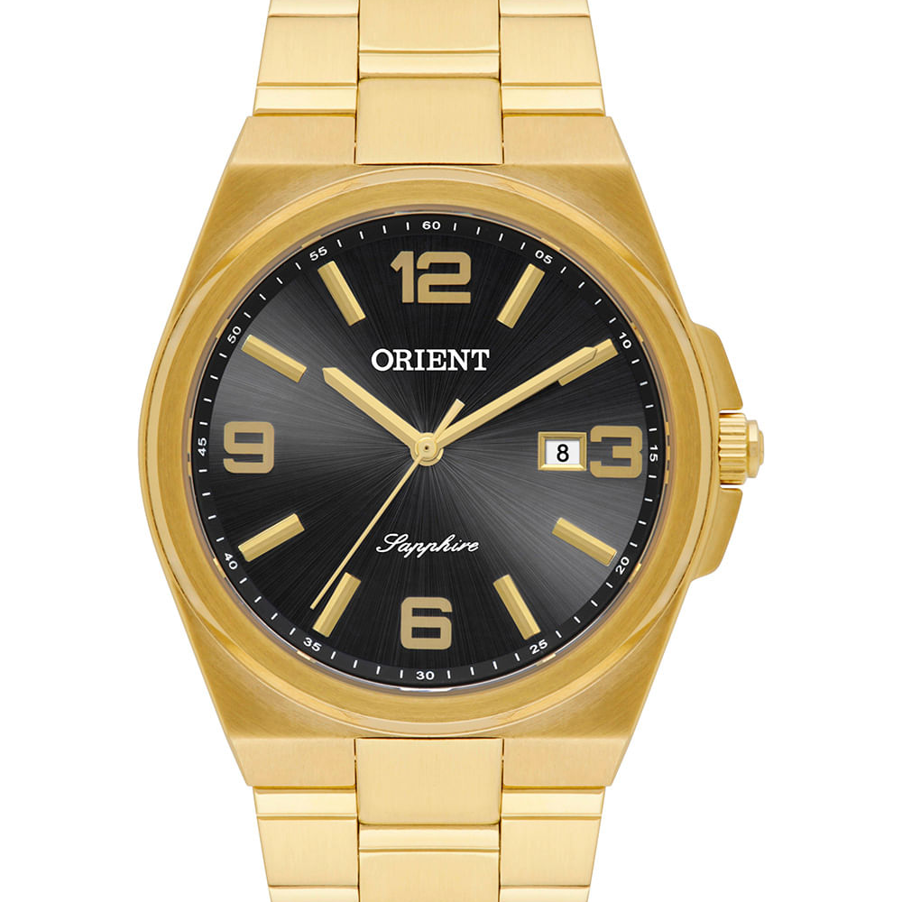 Relógio masculino orient mgss1259p2kx analógico calendário dourado Relógio masculino orient mgss1259p2kx analógico calendário dourado