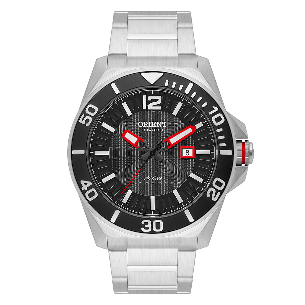 Relógio masculino orient mbss1500g2sx analógico calendário prateado Relógio masculino orient mbss1500g2sx analógico calendário prateado