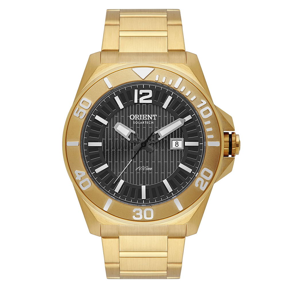 Relógio masculino orient mgss1292g2kx analógico calendário dourado Relógio masculino orient mgss1292g2kx analógico calendário dourado