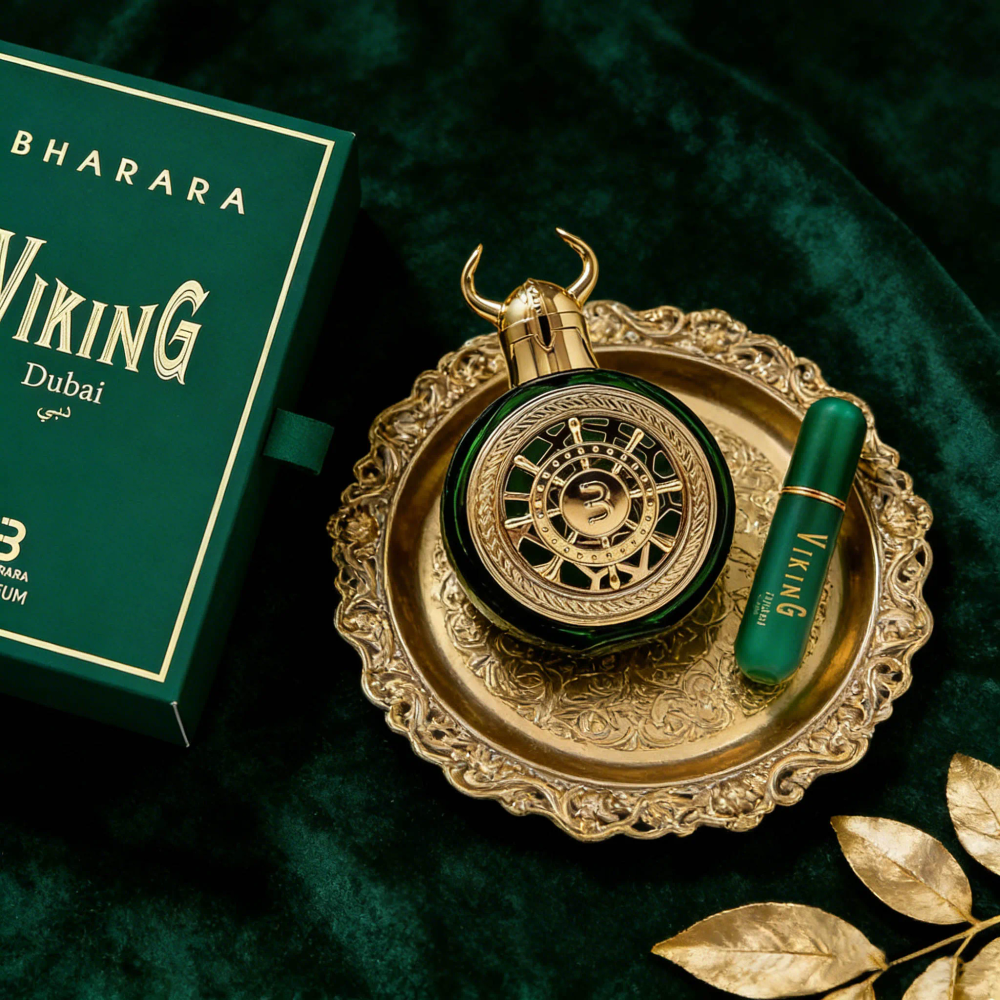 Bharara Viking Dubai Parfum, Masculine Aromatic & Leathery Fragrance, Thoughtful Gift for the Modern Man, 100ml Bharara Viking Dubai Parfum, Masculine Aromatic & Leathery Fragrance, Thoughtful Gift for the Modern Man, 100ml