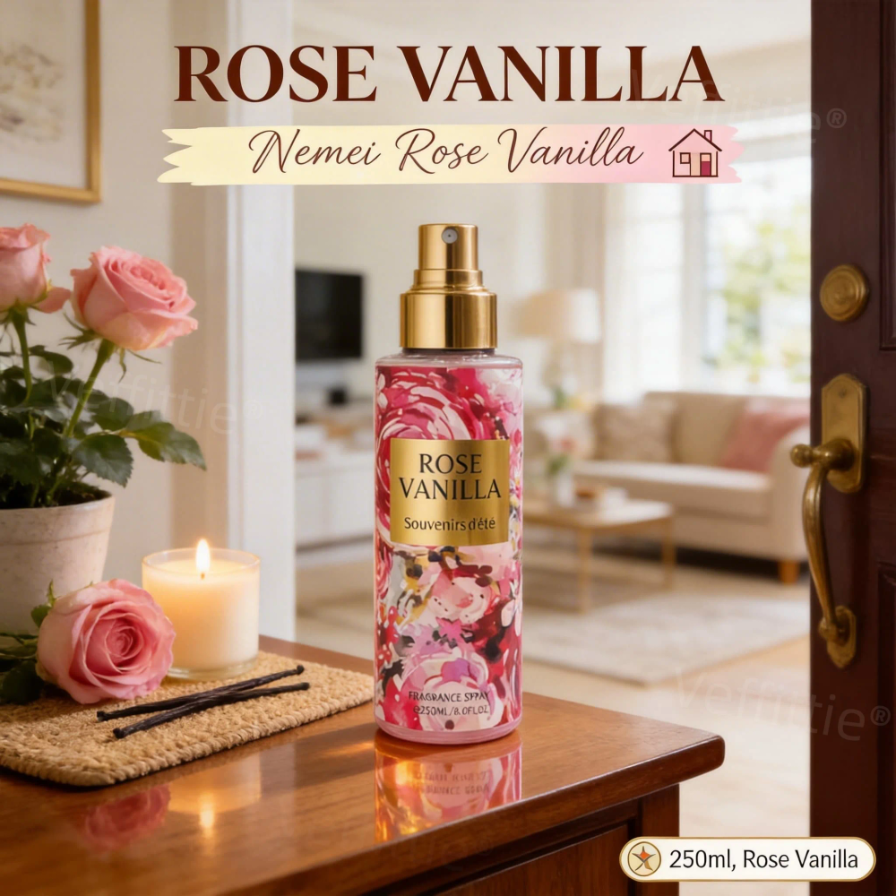 French Rose Vanilla Eau De Toilette,, Rich Rose Jasmine Aroma for Parisian Strolls, Creamy Base Notes for Elegant Daily Wear