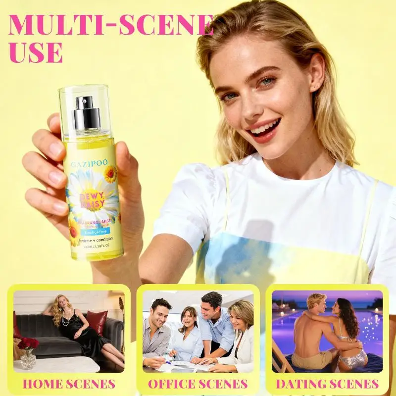 100ml Daisy Pheromone Fragrance Long Lasting Scent Sexy Floral Daily Dating Attracting Flirting Mist Body Aroma Fragrance 100ml Daisy Pheromone Fragrance Long Lasting Scent Sexy Floral Daily Dating Attracting Flirting Mist Body Aroma Fragrance