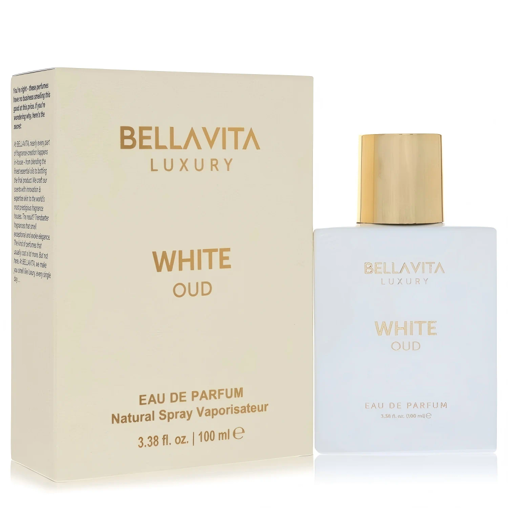 Bella Vita Luxury White Oud Unisex Eau De Parfum 100ml Woody Fragrance Bella Vita Luxury White Oud Unisex Eau De Parfum 100ml Woody Fragrance