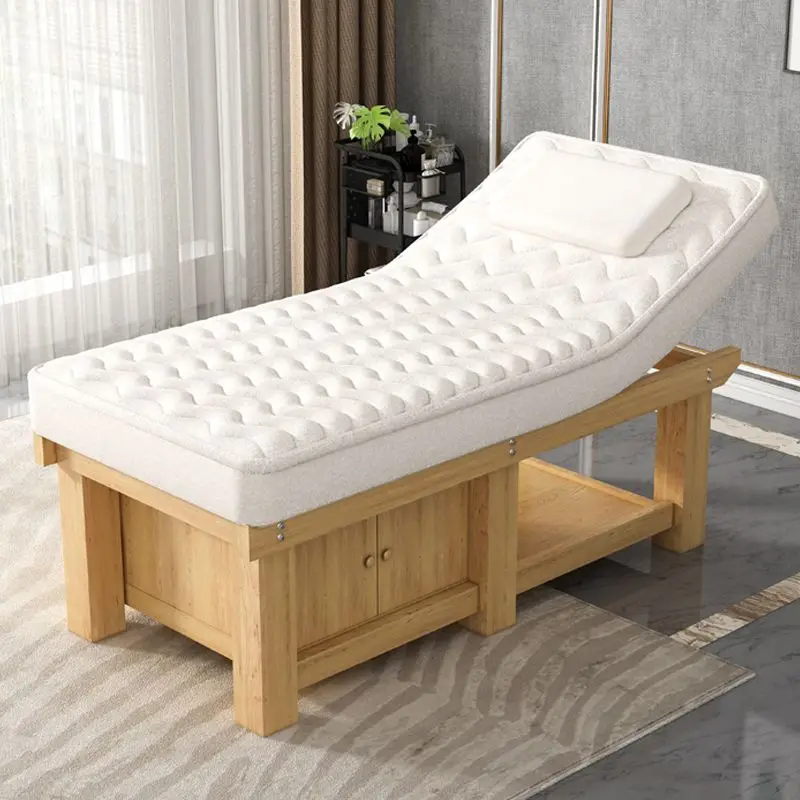 Beauty salon special latex beauty bed, traditional Chinese medicine massage physiotherapy massage bed, moxibustion