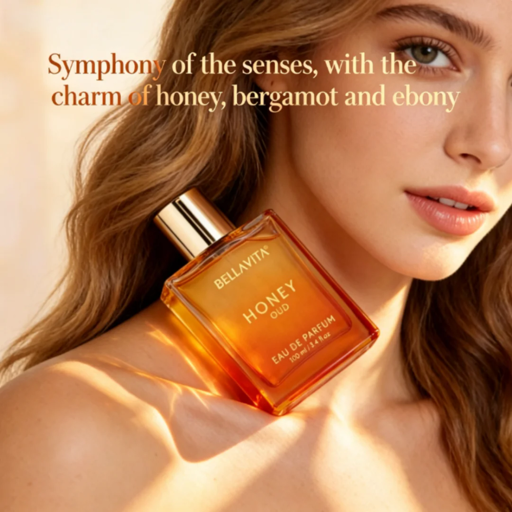 BellaVita Luxury Honey Oud Eau de Parfum 100ml | Warm Amber Vanilla, Long-Lasting Unisex Scent, Ideal Holiday Gift BellaVita Luxury Honey Oud Eau de Parfum 100ml | Warm Amber Vanilla, Long-Lasting Unisex Scent, Ideal Holiday Gift