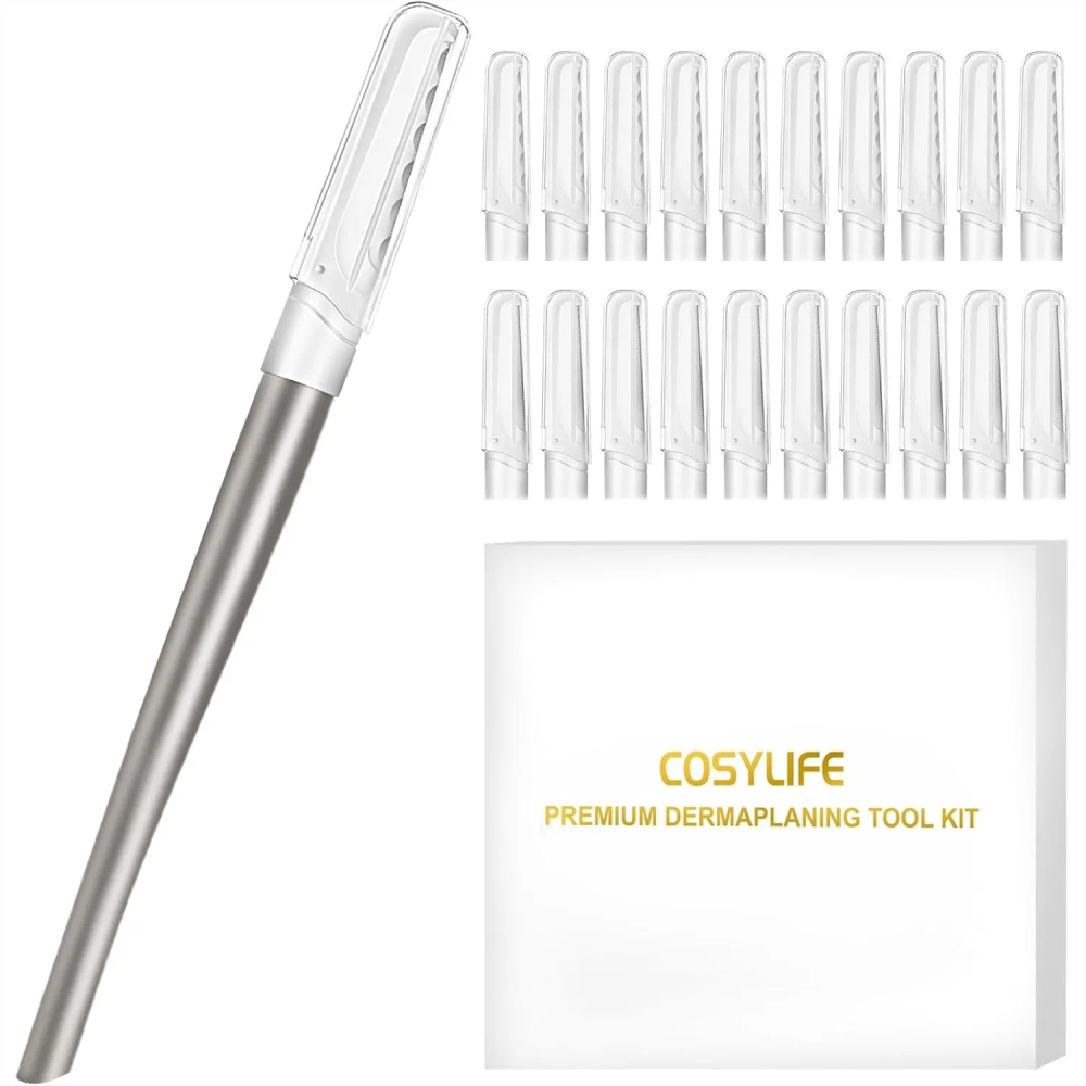 Dermaplaning Tool for Face, 20 Blade Refills, Dermaplane Razor for Women, Facial Hair Remover for Peach Fuzz and Eyebrows, Dermaplaning Tool for Face, 20 Blade Refills, Dermaplane Razor for Women, Facial Hair Remover for Peach Fuzz and Eyebrows,