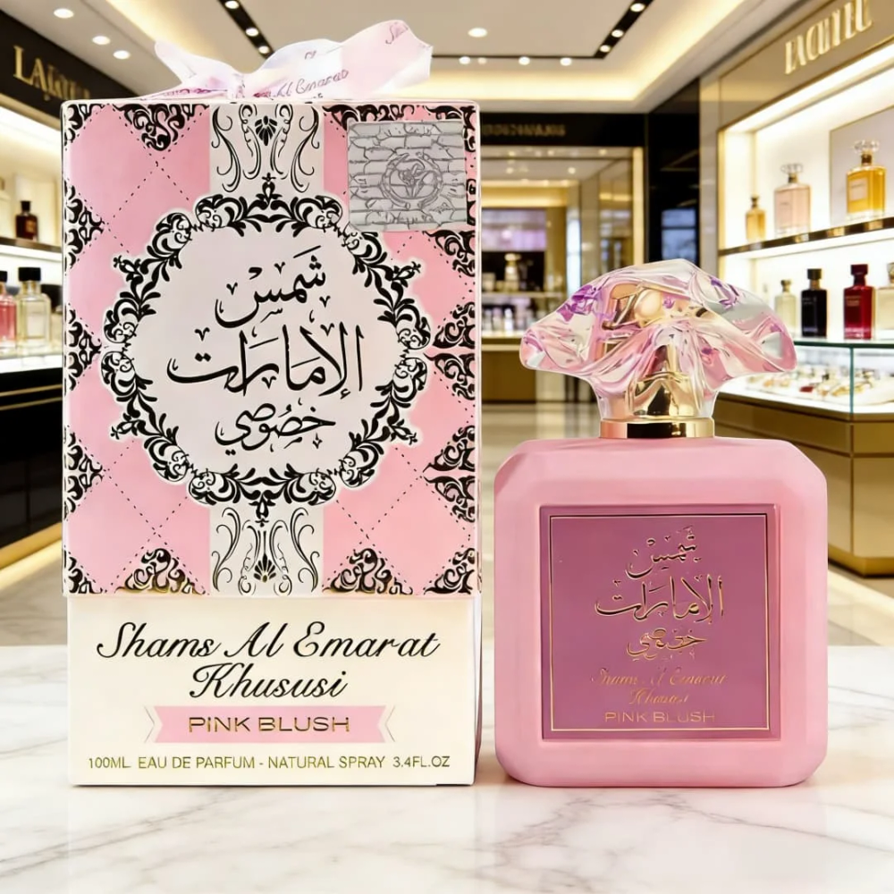 Banaat Al Emarat Pink Blush EDP | Matte pink bottle, strawberry-gourmand notes, sweet feminine vibe Banaat Al Emarat Pink Blush EDP | Matte pink bottle, strawberry-gourmand notes, sweet feminine vibe