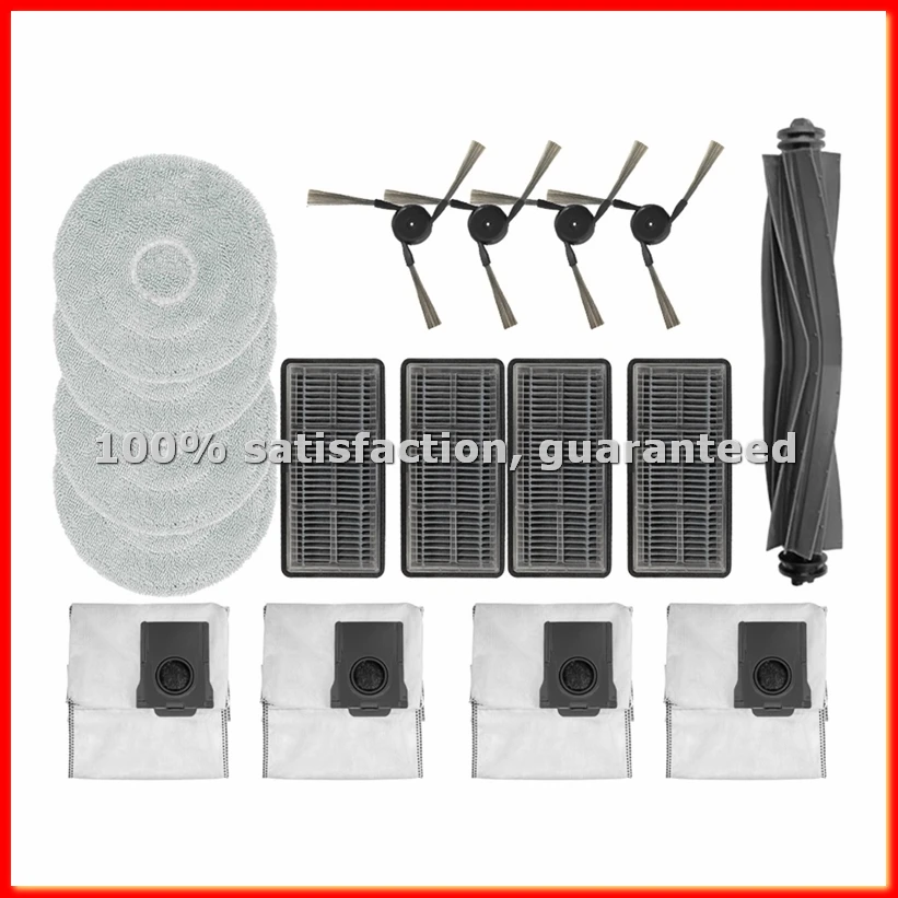 For X40 Master Replacement Parts Accessories Main Side Brush Hepa Filter Mop Cloth Dust Bag-A13G