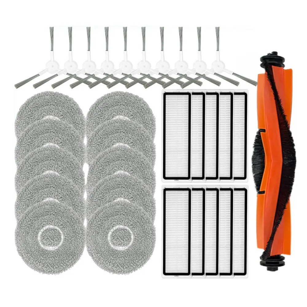 A42F For Xiaomi Robot Vacuum S10+/S20+ Replacement Parts Main Brush, Side Brush, HEPA Filter, Mop Cloth Accessories