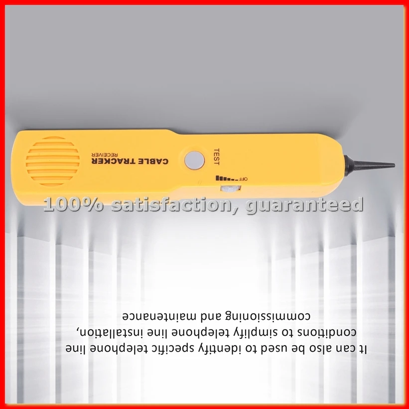 Network Cable Tester, Portable Telephone Line Finder RJ11 Network Short Circuit Tester RJ11 Cable Tracke-A68X