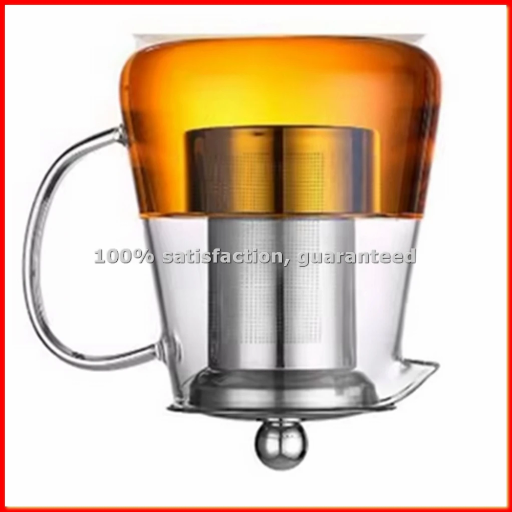 Heat Glass Teapot with Stainless Steel Tea Stra Flower Kettle Teawareiner Infuser Set Puer Oolong Pot 950ML-ABLM