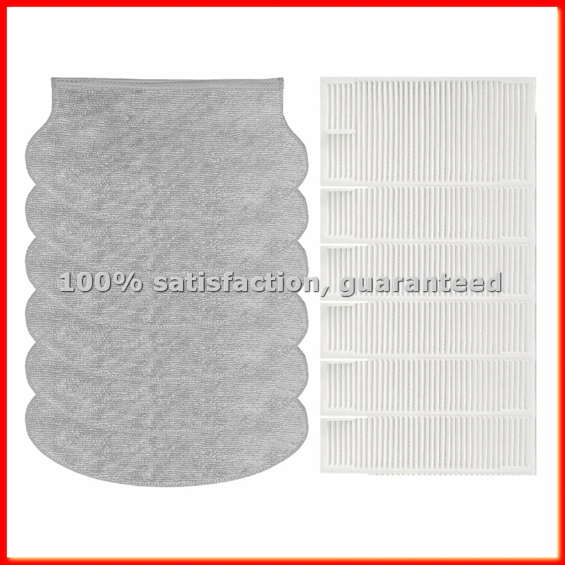 For M6 / VCR21LDSW / NER600 Robot Vacuum Accessories Main Side Brush Hepa Filter Mop Replacement Parts-A13G