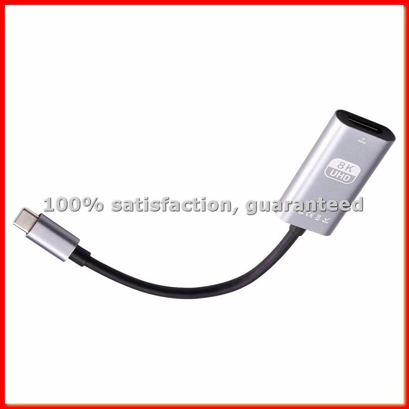 Type C to Adapter USB C to HD-MI Converter HDTV 8K USB 3.1 Compatible Cable for Chromebook-A68X