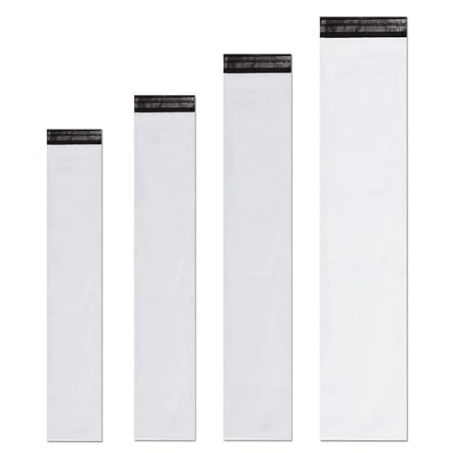 Unique Poly Mailers 12x43 Inch 50 Pack Envelopes Bag for Long Items, White Self Sealing Waterproof Mailing Shipping Bags Unique Poly Mailers 12x43 Inch 50 Pack Envelopes Bag for Long Items, White Self Sealing Waterproof Mailing Shipping Bags