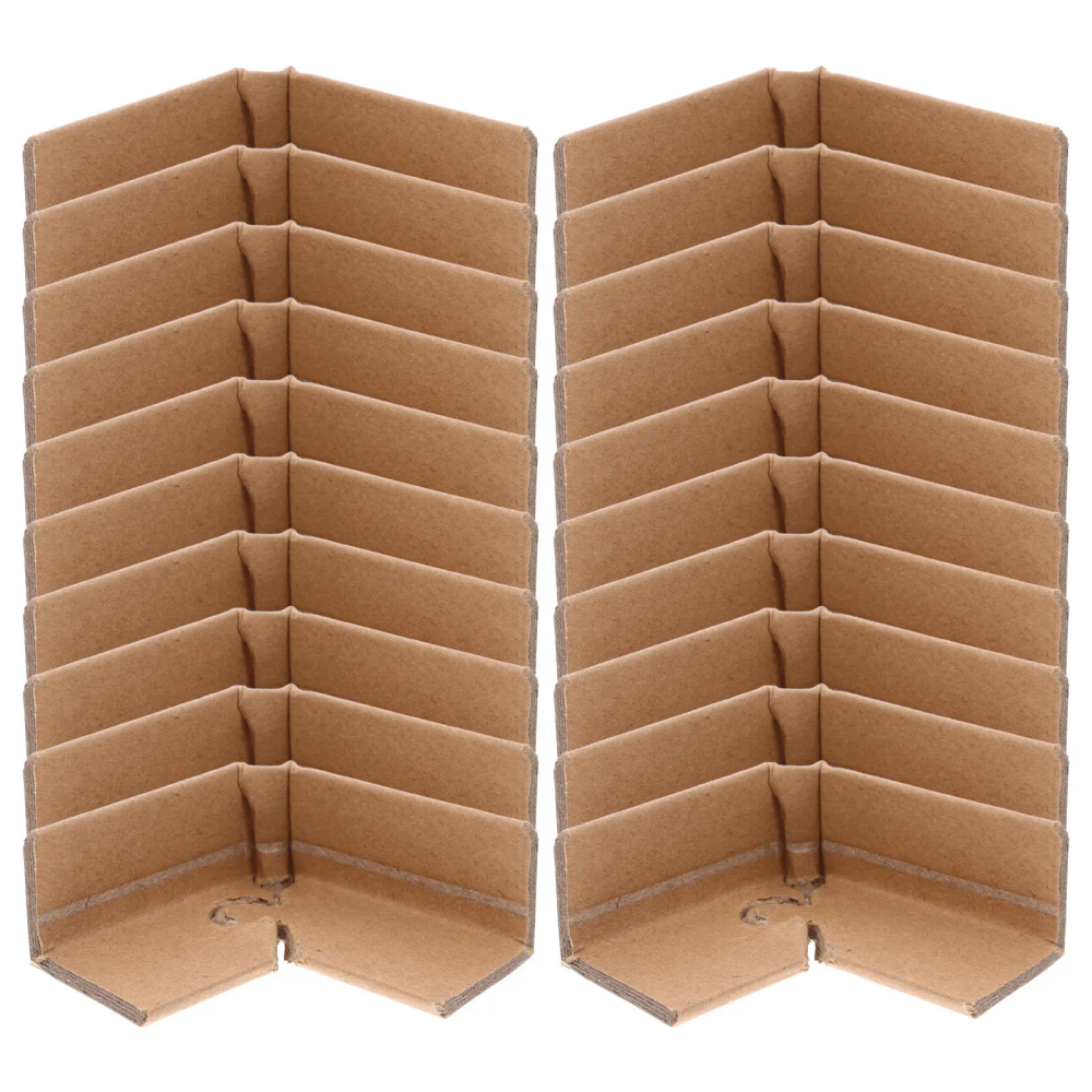 20Pcs Reinforced Paper Corner Protectors Lock-Clip Design Packaging Edge Guards for Boxes Panels Furniture Shipping Transit 20Pcs Reinforced Paper Corner Protectors Lock-Clip Design Packaging Edge Guards for Boxes Panels Furniture Shipping Transit