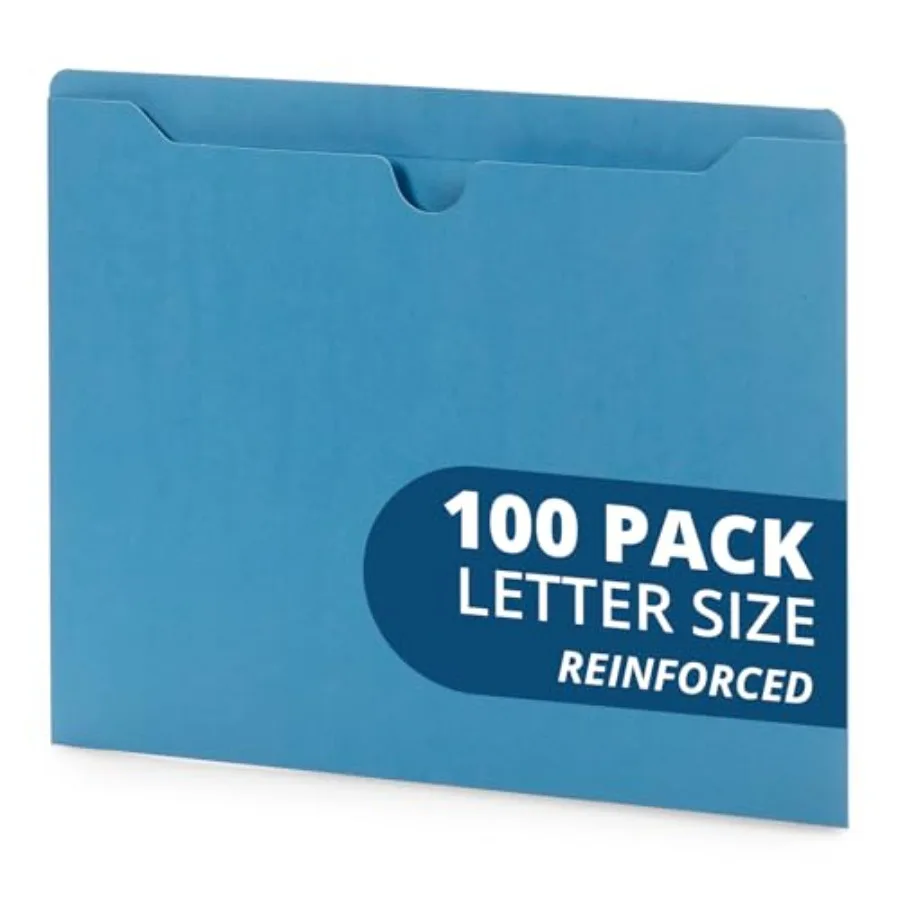 100 File Jackets Reinforced Straight Cut Tab Designed for Use in Standard Hanging Files Letter Size 100 Pack 100 File Jackets Reinforced Straight Cut Tab Designed for Use in Standard Hanging Files Letter Size 100 Pack