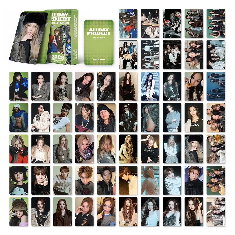 92Pcs/Set ALLDAY PROJECT Idol Lomo Cards New Album HD Photocards Stickers ANNIE TARZZAN BAILEY WOOCHAN YOUNGSEO Fans Gift 92Pcs/Set ALLDAY PROJECT Idol Lomo Cards New Album HD Photocards Stickers ANNIE TARZZAN BAILEY WOOCHAN YOUNGSEO Fans Gift