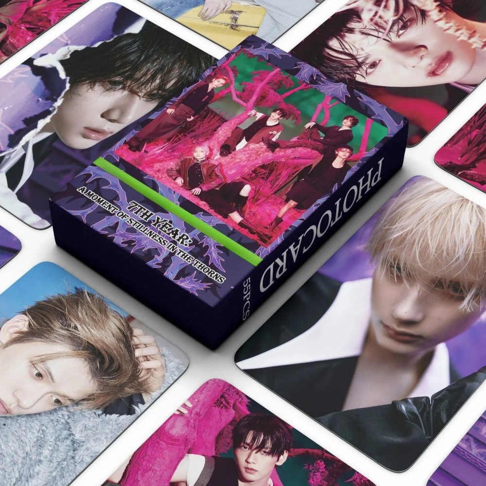 55PCS TT Small Card 7TH YEAR-A Moment of Stillness in the Thorns Photo Card Fans Collection Card