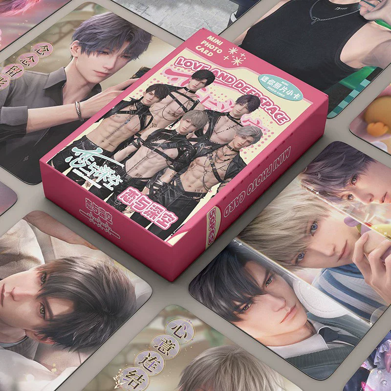50 Pcs/Set Love And Deepspace Game Laser Lomo Card Caleb Sylus Zayne Mini Photo Cards Fans Collection Gift 50 Pcs/Set Love And Deepspace Game Laser Lomo Card Caleb Sylus Zayne Mini Photo Cards Fans Collection Gift