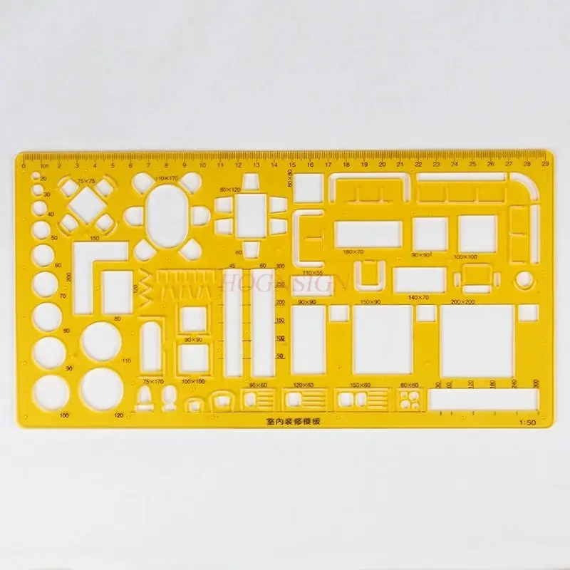 1pcs Indoor decoration template, drawing template, ruler, drawing tool, architectural drawing, postgraduate entrance examination 1pcs Indoor decoration template, drawing template, ruler, drawing tool, architectural drawing, postgraduate entrance examination