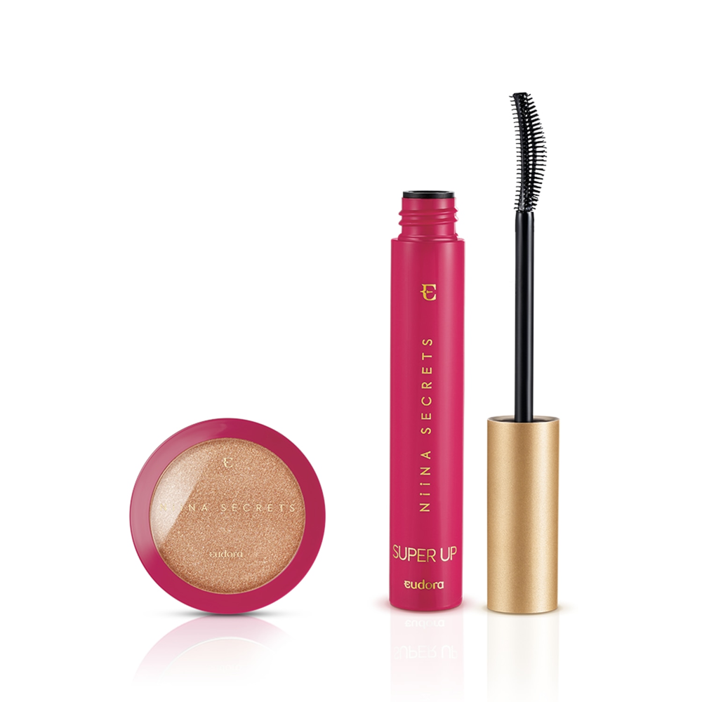 Kit Niina Iluminador Gold + Máscara de Cílios Super Up Kit Niina Iluminador Gold + Máscara de Cílios Super Up