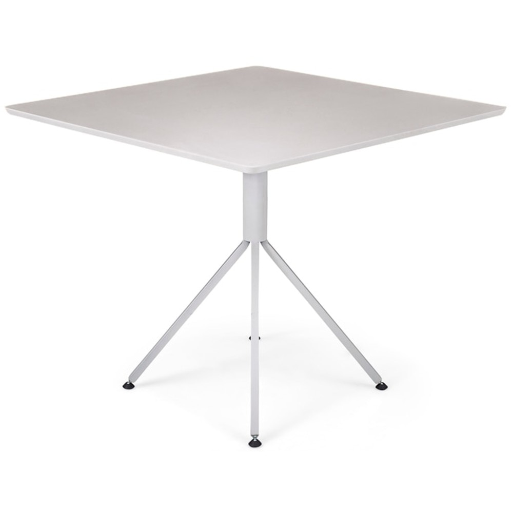 Mesa de Jantar 4 Lugares Quadrada Herval Slim, MDF Off White, 75x90 cm Mesa de Jantar 4 Lugares Quadrada Herval Slim, MDF Off White, 75x90 cm