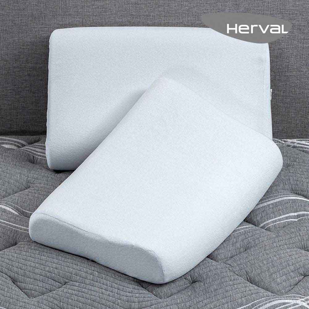 Travesseiro NASA 2 unid. Herval Cervical, Espuma Viscoelástica, 60x42 cm Travesseiro NASA 2 unid. Herval Cervical, Espuma Viscoelástica, 60x42 cm